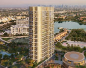 East Residence 2 tower at Serenia District overlooking Jumeirah Islands and surrounding waterfront community