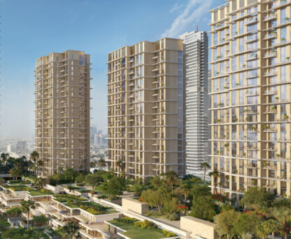 View of the east residences towers.